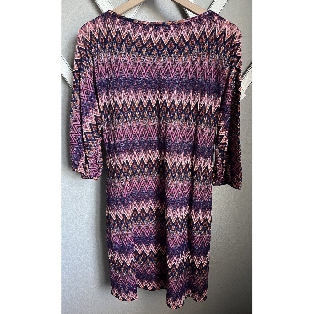 NWT! Trina Turk Nature Women's S Split-Sleeve Knit Dress Multi $398 - Picture 8 of 10